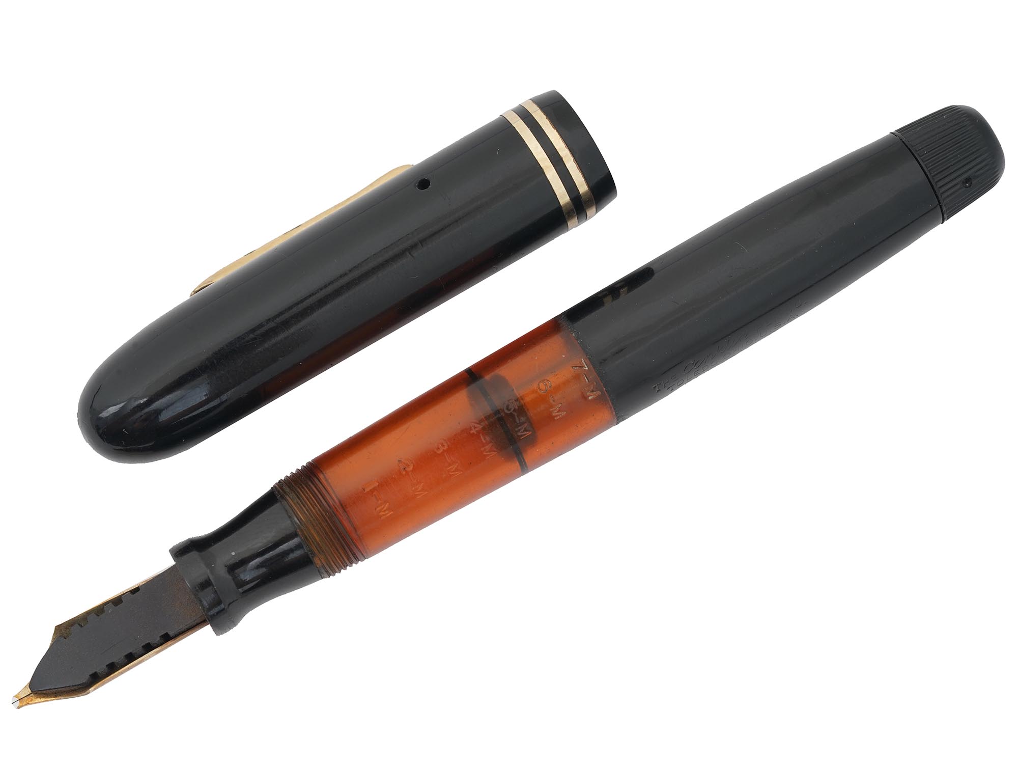 CONKLIN TOLEDO ORANGE CONVERTER FOUNTAIN PEN PIC-1